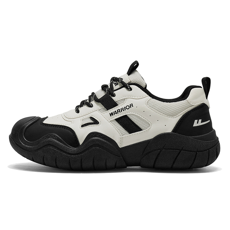 WARRIOR Нескользящие, износостойкие, дышащие низкие походные кроссовки для мужчин бежево-черного цвета
WARRIOR Нескользящие, износостойкие, дышащие низкие походные кроссовки для мужчин бежево-черного цвета