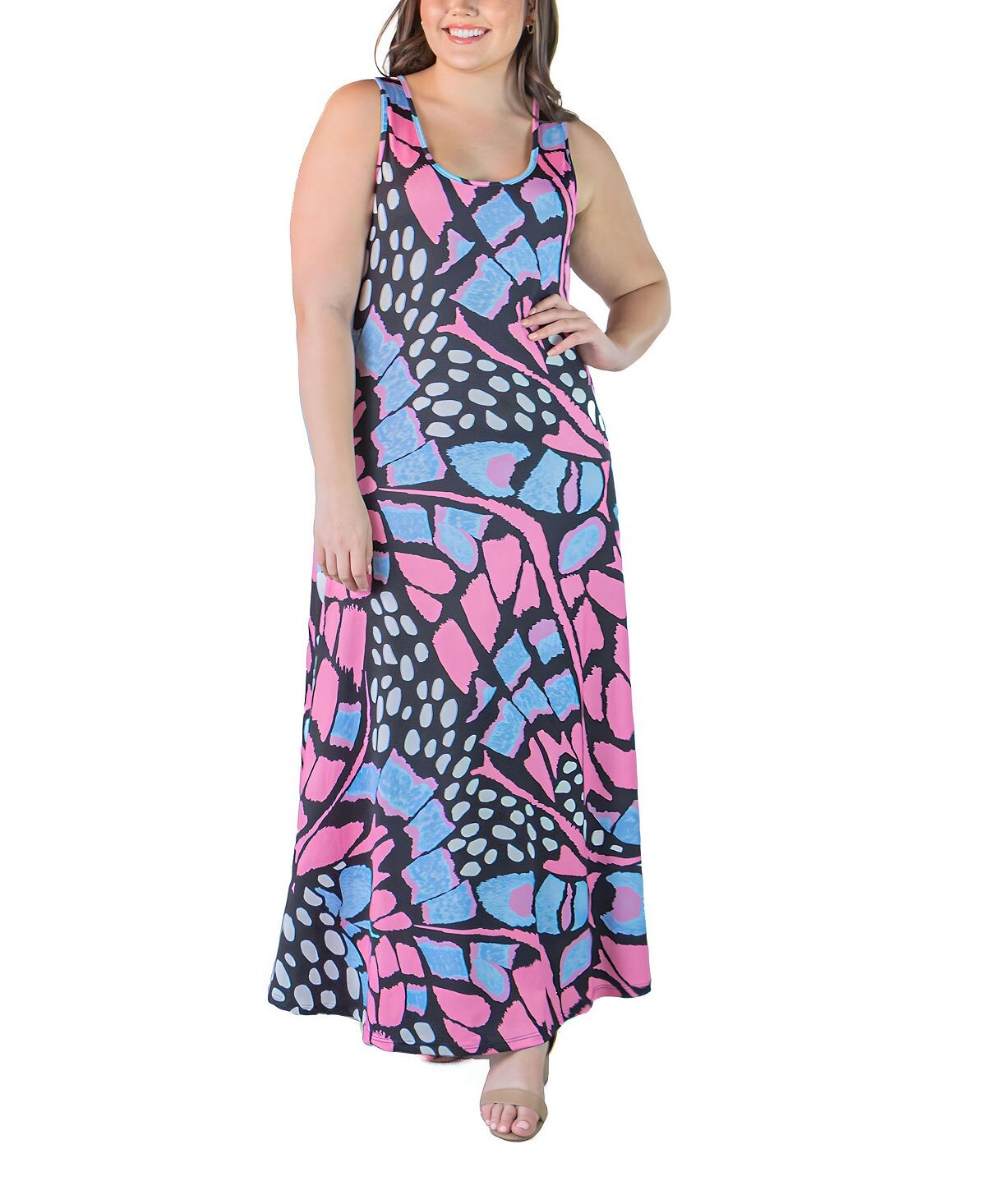 Простое платье макси-трапеции больших размеров на бретелях 24seven Comfort Apparel
Простое платье макси-трапеции больших размеров на бретелях 24seven Comfort Apparel