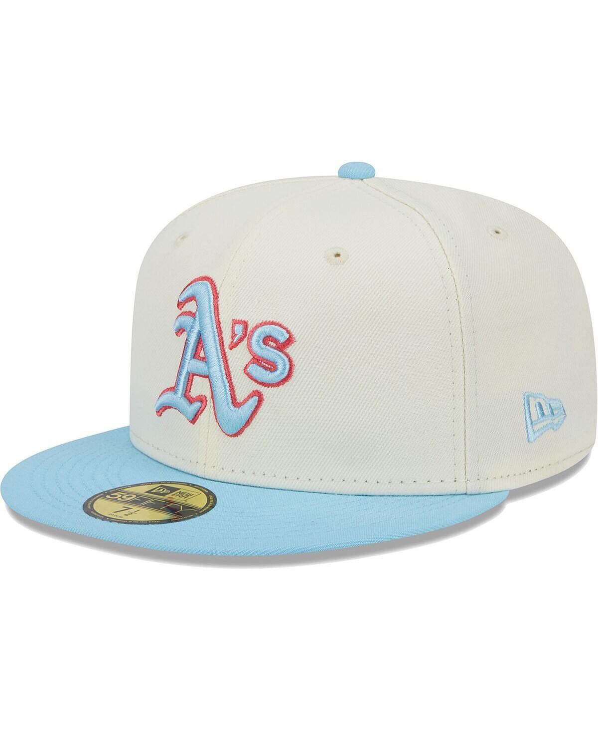 Мужская бело-голубая приталенная шляпа Oakland Athletics Spring Color, двухцветная 59FIFTY New Era
Мужская бело-голубая приталенная шляпа Oakland Athletics Spring Color, двухцветная 59FIFTY New Era
