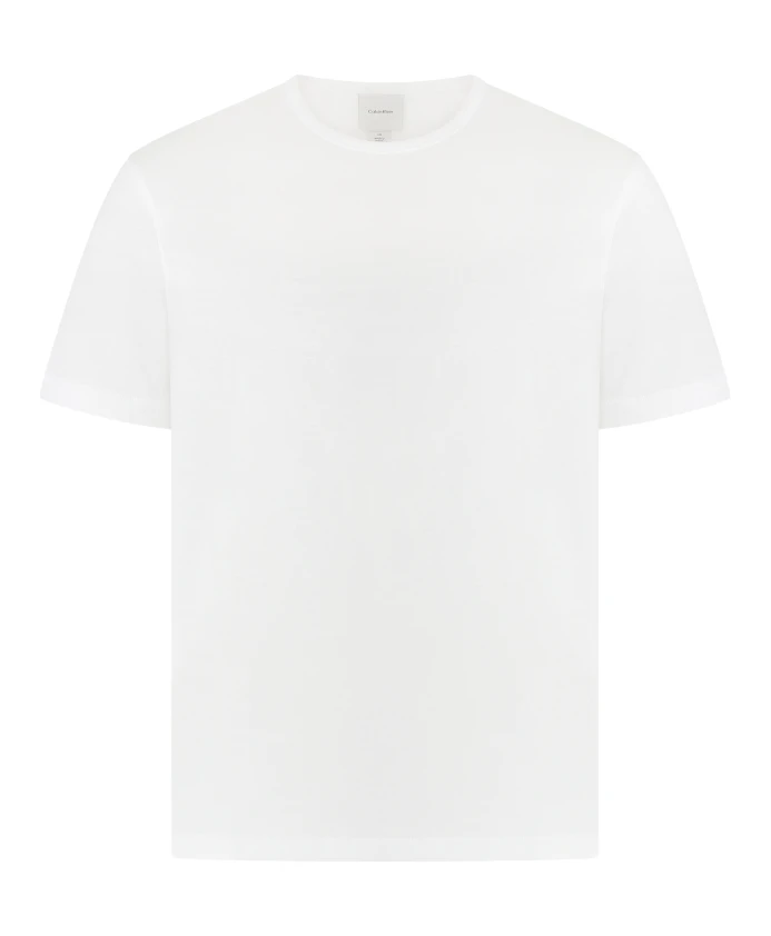 Вышитая хлопковая футболка с круглым вырезом Calvin Klein, белый
Вышитая хлопковая футболка с круглым вырезом Calvin Klein, белый