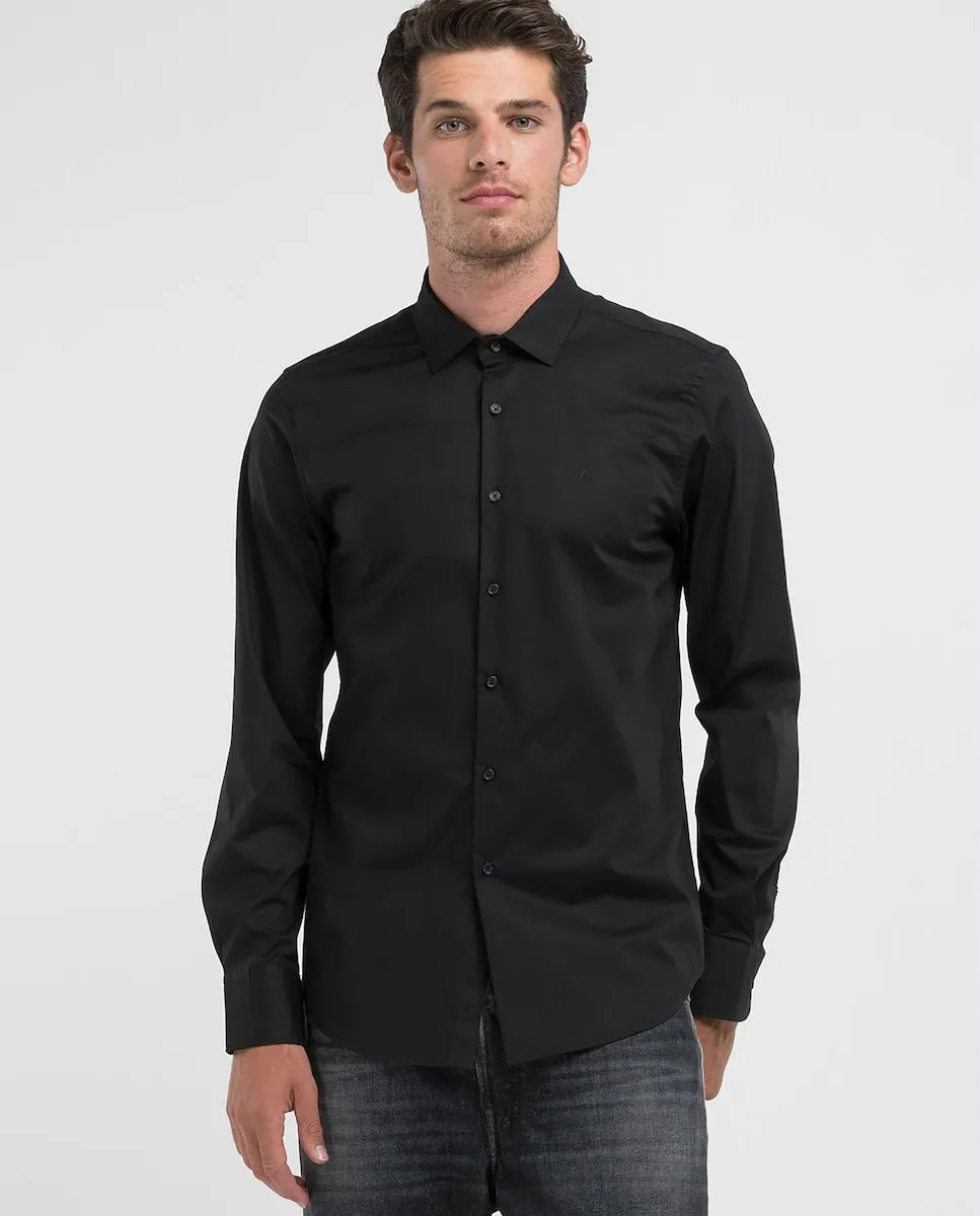 Мужская рубашка с длинным рукавом Replay, черный
Мужская рубашка с длинным рукавом Replay, черный