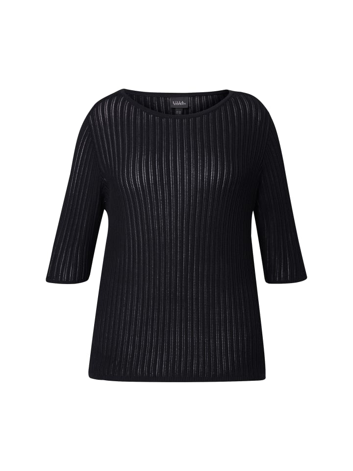 Свитер Ulla Popken, черный 
Свитер Ulla Popken, черный