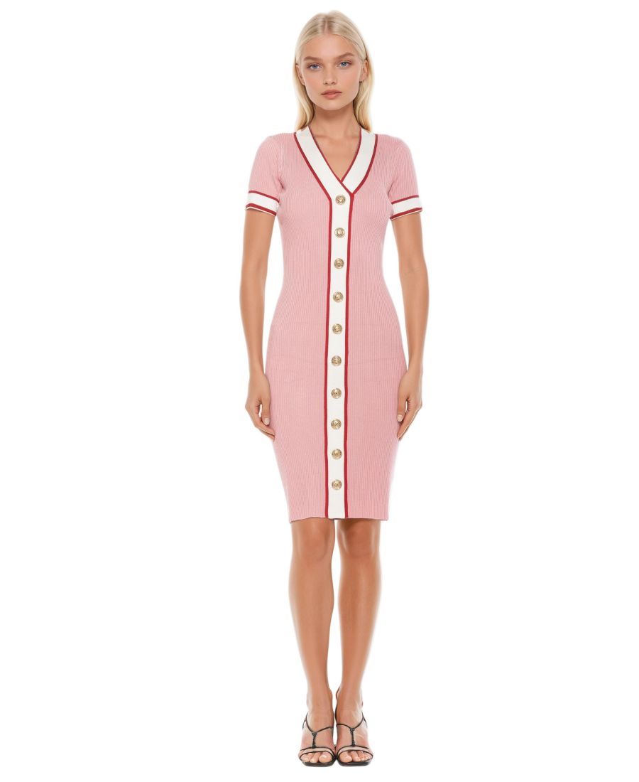 Женское трикотажное платье Otto с V-образным вырезом и ребристой текстурой Alexia Admor, Pink
Женское трикотажное платье Otto с V-образным вырезом и ребристой текстурой Alexia Admor, Pink