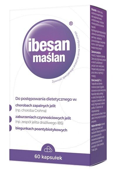 Препарат, поддерживающий функцию кишечника Ibesan Maślan, 60 шт
Препарат, поддерживающий функцию кишечника Ibesan Maślan, 60 шт