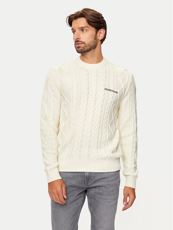 Свитер обычного кроя Guess Jeans, экрю
Свитер обычного кроя Guess Jeans, экрю