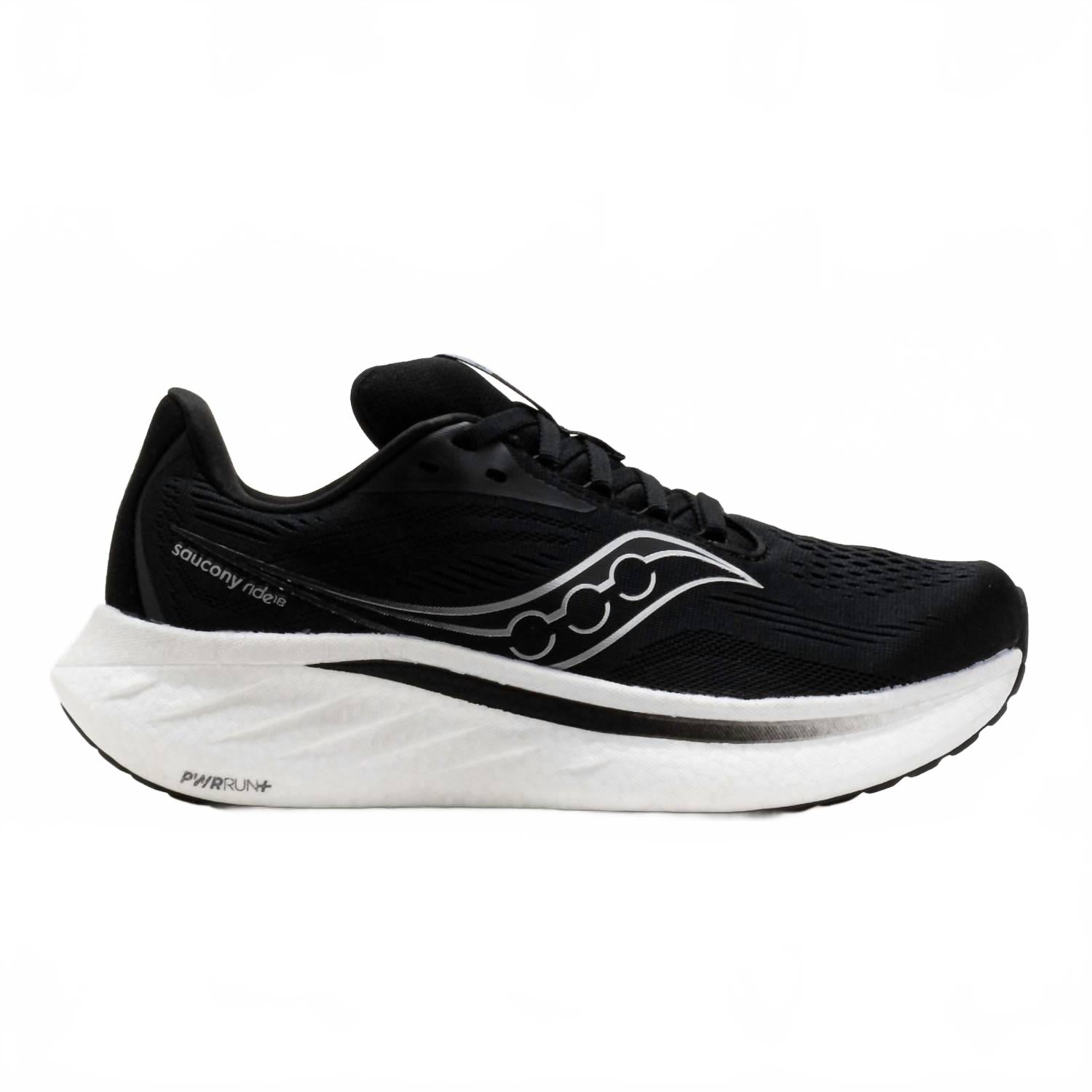 SAUCONY Мужские кроссовки Ride 18 в черно-белом цвете
SAUCONY Мужские кроссовки Ride 18 в черно-белом цвете