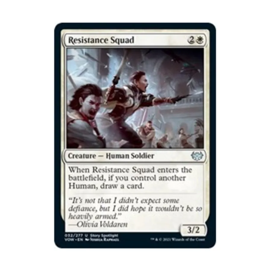 CCG Отряд Сопротивления (U), MTG - Innistrad: Crimson Vow
CCG Отряд Сопротивления (U), MTG - Innistrad: Crimson Vow