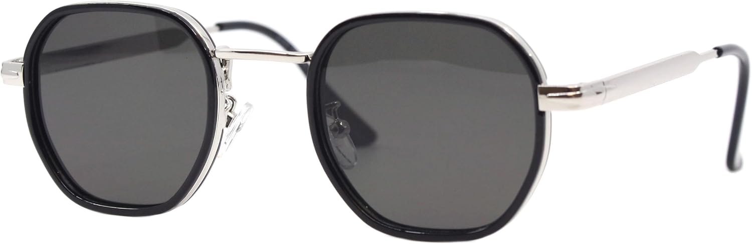 Ретро-солнцезащитные очки квадратной формы с металлическим и пластиковым покрытием, двойная оправа, защита от ультрафиолета UV400, унисекс, винтажный стиль PASTL, Silver Black (Black)
Ретро-солнцезащитные очки квадратной формы с металлическим и пластиковым покрытием, двойная оправа, защита от ультрафиолета UV400, унисекс, винтажный стиль PASTL, Silver Black (Black)