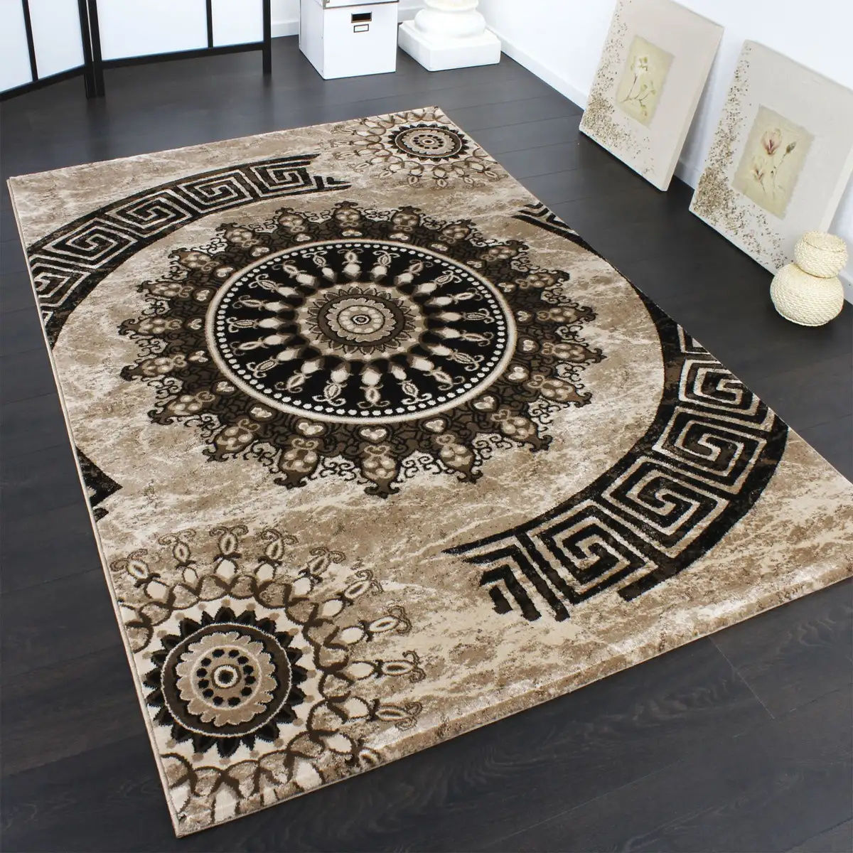 Ковер Paco Home "Tibesti 447", прямоугольный, короткий ворс, тканый, орнамент в нежных тонах 120х170 см, коричневый
Ковер Paco Home "Tibesti 447", прямоугольный, короткий ворс, тканый, орнамент в нежных тонах 120х170 см, коричневый