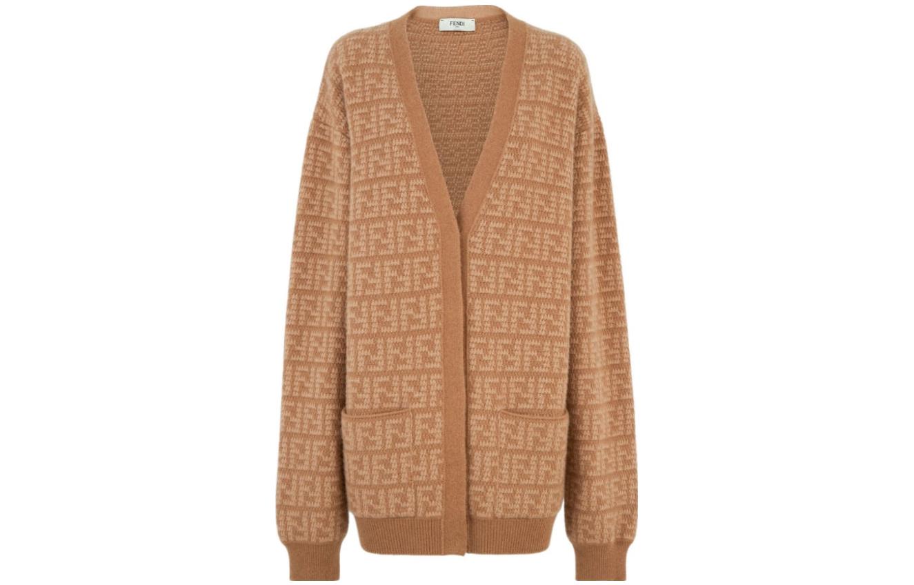 FENDI Вязаный свитер FW23 женский коричневый
FENDI Вязаный свитер FW23 женский коричневый