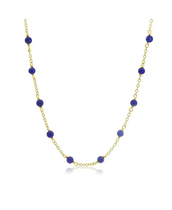 Ожерелье из лазурита с бусинами, 14-каратное золото The Lovery, lapis
Ожерелье из лазурита с бусинами, 14-каратное золото The Lovery, lapis