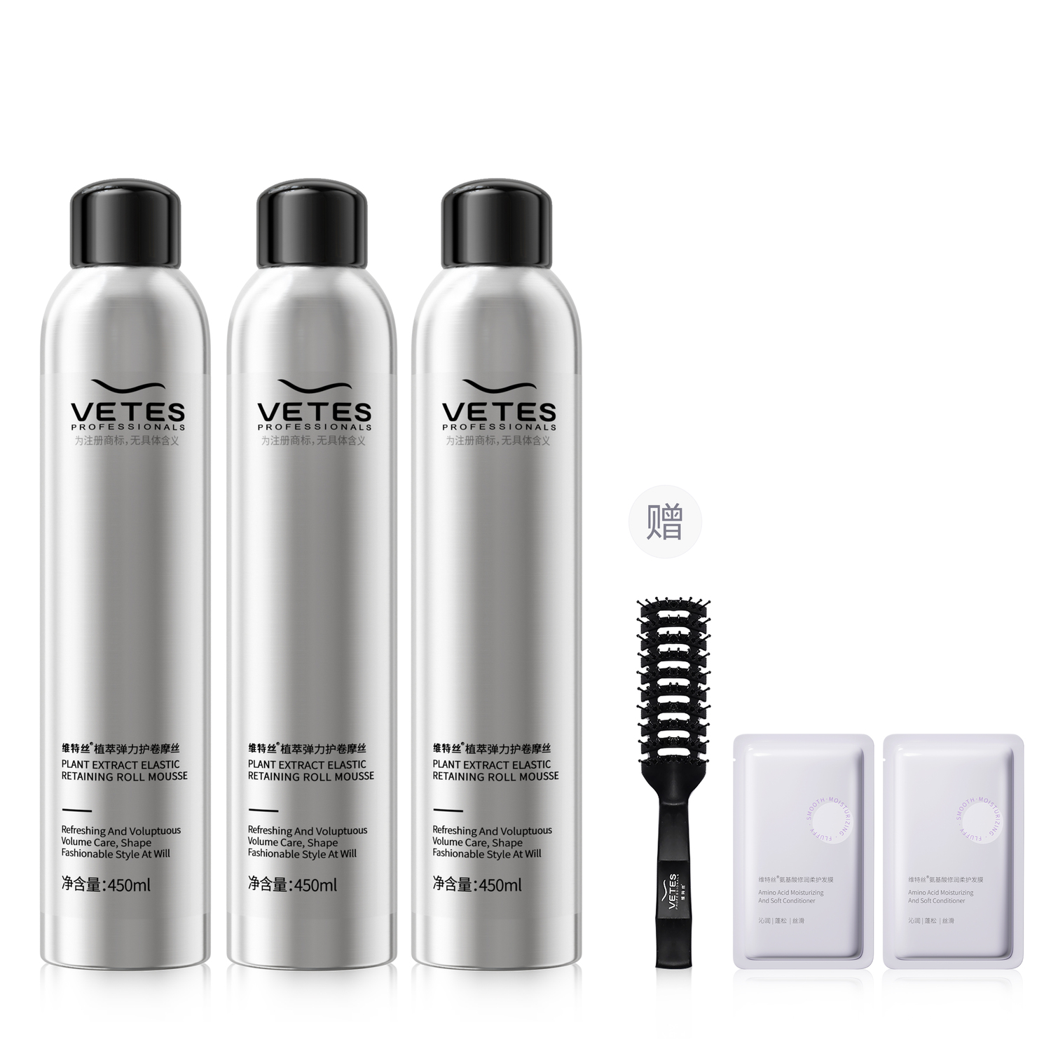 Эластичная повязка, увлажняющая шелковая пена-воск, увлажняющая, для придания формы, контроля над пушистостью и объема Vetes, 【超值囤货装】泡沫发蜡摩丝450ml*3
Эластичная повязка, увлажняющая шелковая пена-воск, увлажняющая, для придания формы, контроля над пушистостью и объема Vetes, 【超值囤货装】泡沫发蜡摩丝450ml*3