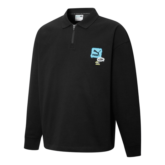 

Худи PUMA Trend Graphic Logo Sweatshirt 'Black', черный
