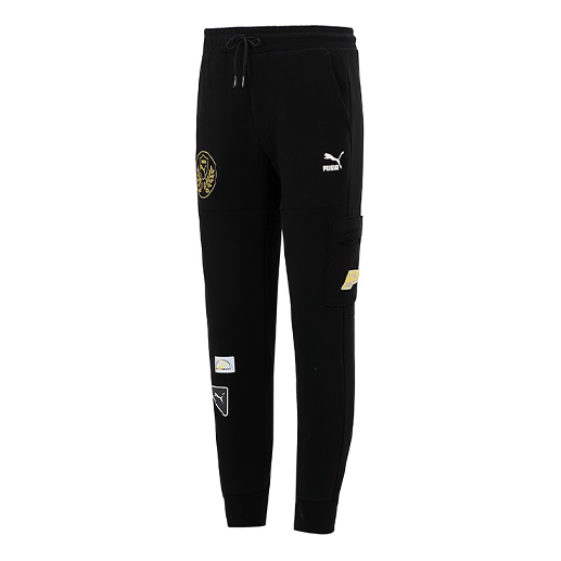 

Спортивные брюки PUMA Mix Badge Knit Sweatpant 'Black', черный