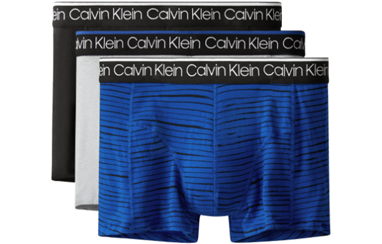Мужские боксеры Calvin Klein, 3 шт (Черный/Серый/Синий)