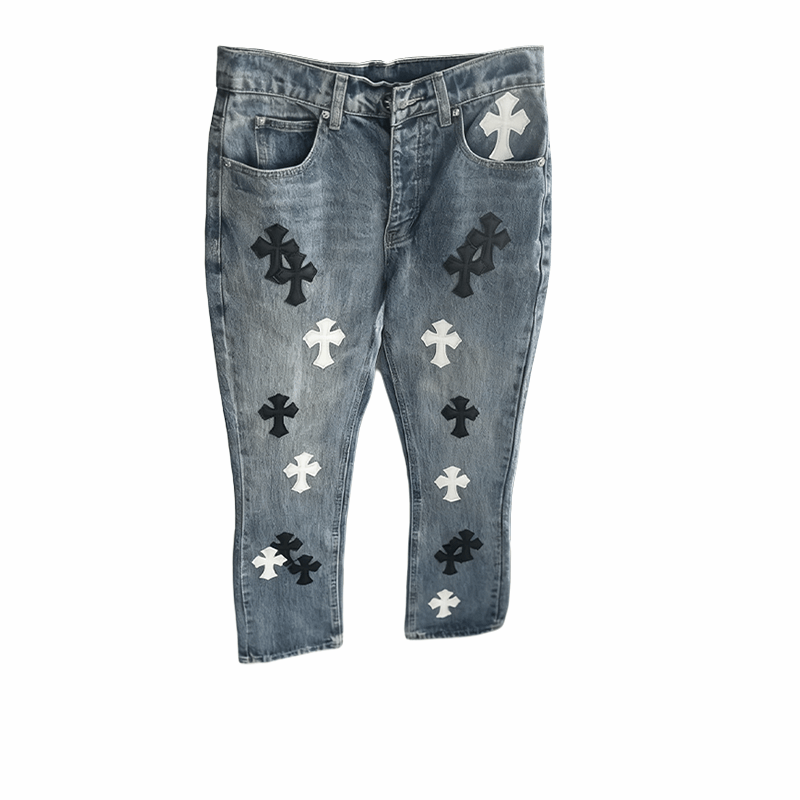 Джинсы Unisex Moderate Straight Fit VanCamel, синий[denim cross]-h32 high-quality