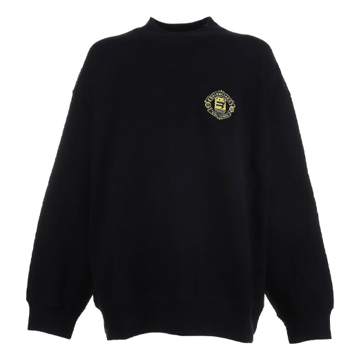 

Свитер Balenciaga Sporty B Crest Logo Crewneck Sweater 'Black', черный