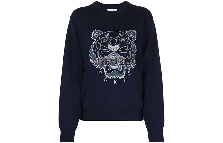 Фиттед свитер FW21 женский синий KENZO