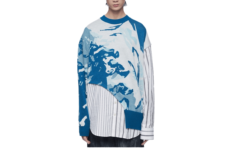 Feng Chen Wang Свитер мужской синий