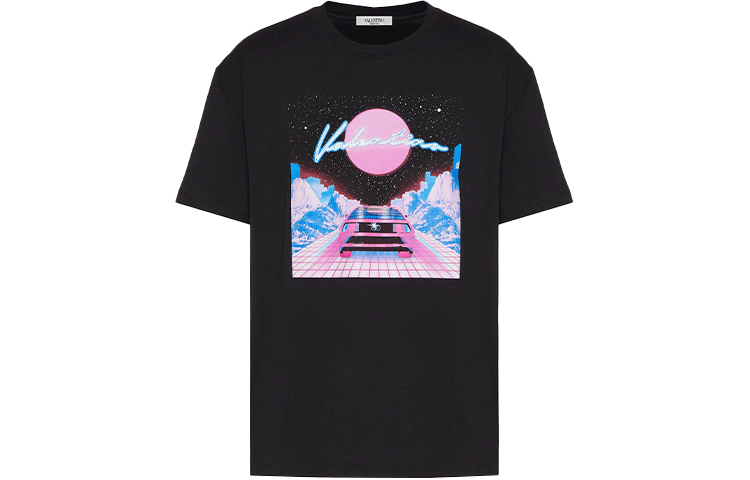 Футболка мужская черная Valentino