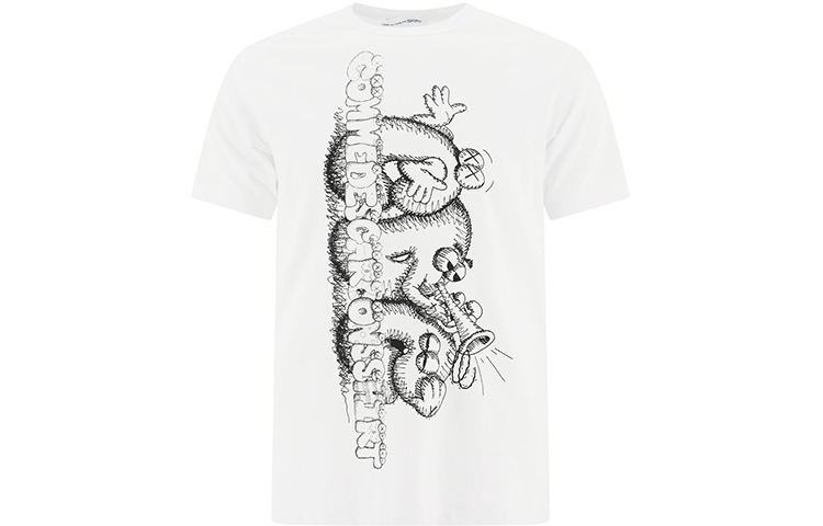 CDG Футболка Kaws X мужская белая