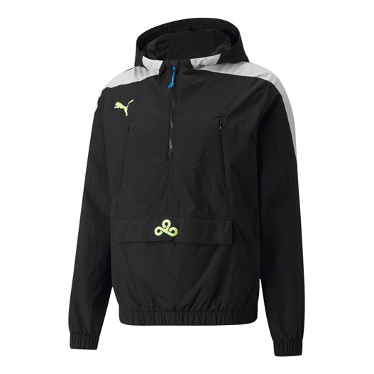 

Куртка PUMA Cloud9 Woven Half Zip Jacket 'Black', черный