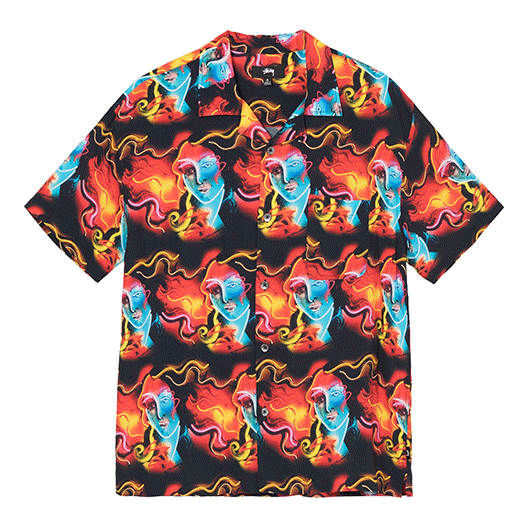 Рубашка Stussy Neon Venus Shirt 'Multi'
