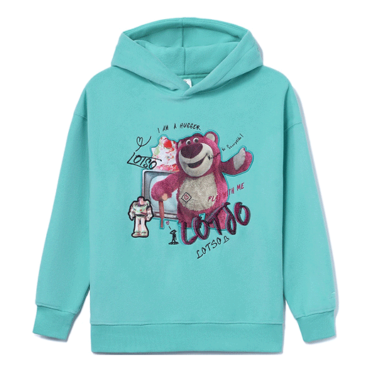 

Худи (WMNS) Li-Ning x Disney Toy Story Graphic Hoodie 'Mint Green', зеленый