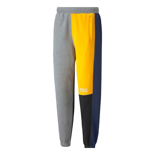 

Спортивные брюки PUMA Signature Pants 'Grey Yellow Black Green', серый
