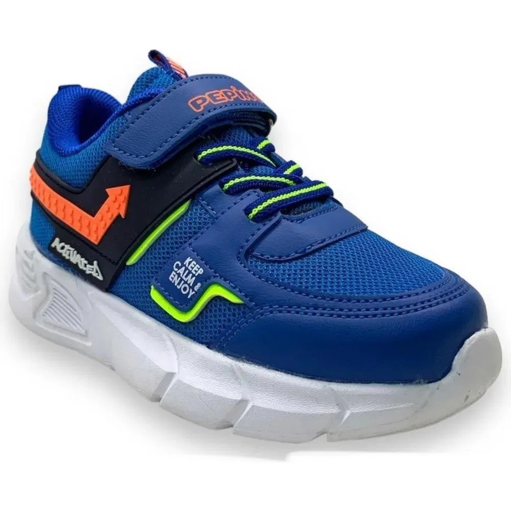 Детские спортивные кроссовки с текстильным верхом Saks Fosfor Turuncu Spor Pepino — фото 2