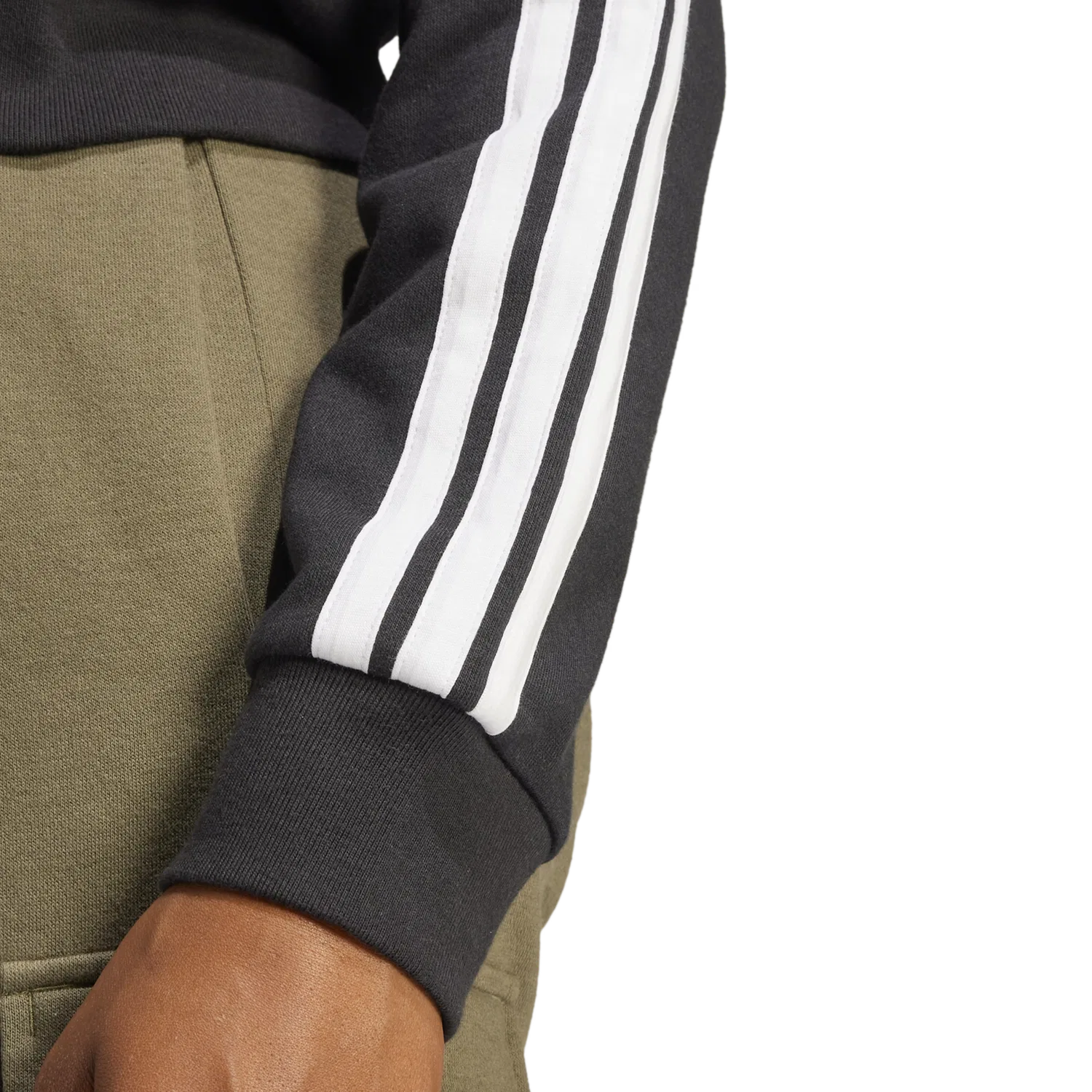 Женское худи с капюшоном Adidas, черный — фото 3