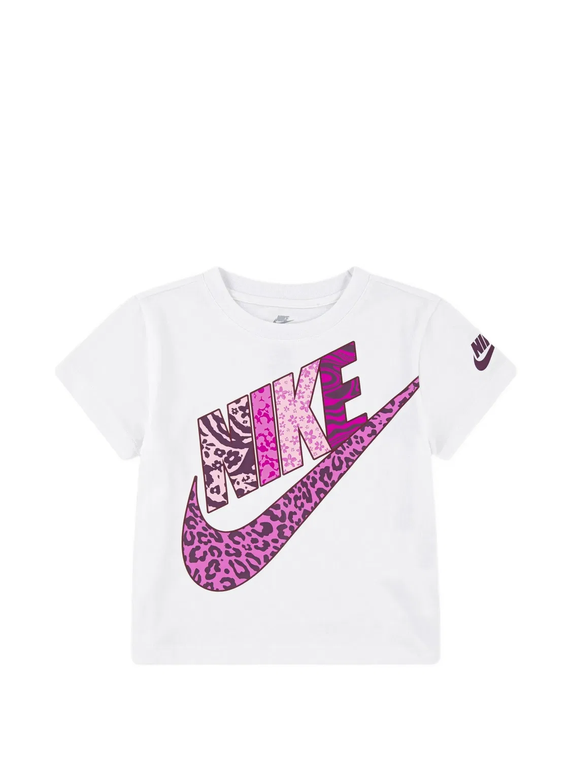 Футболка Futura с анималистичным принтом Nike Kids, белый