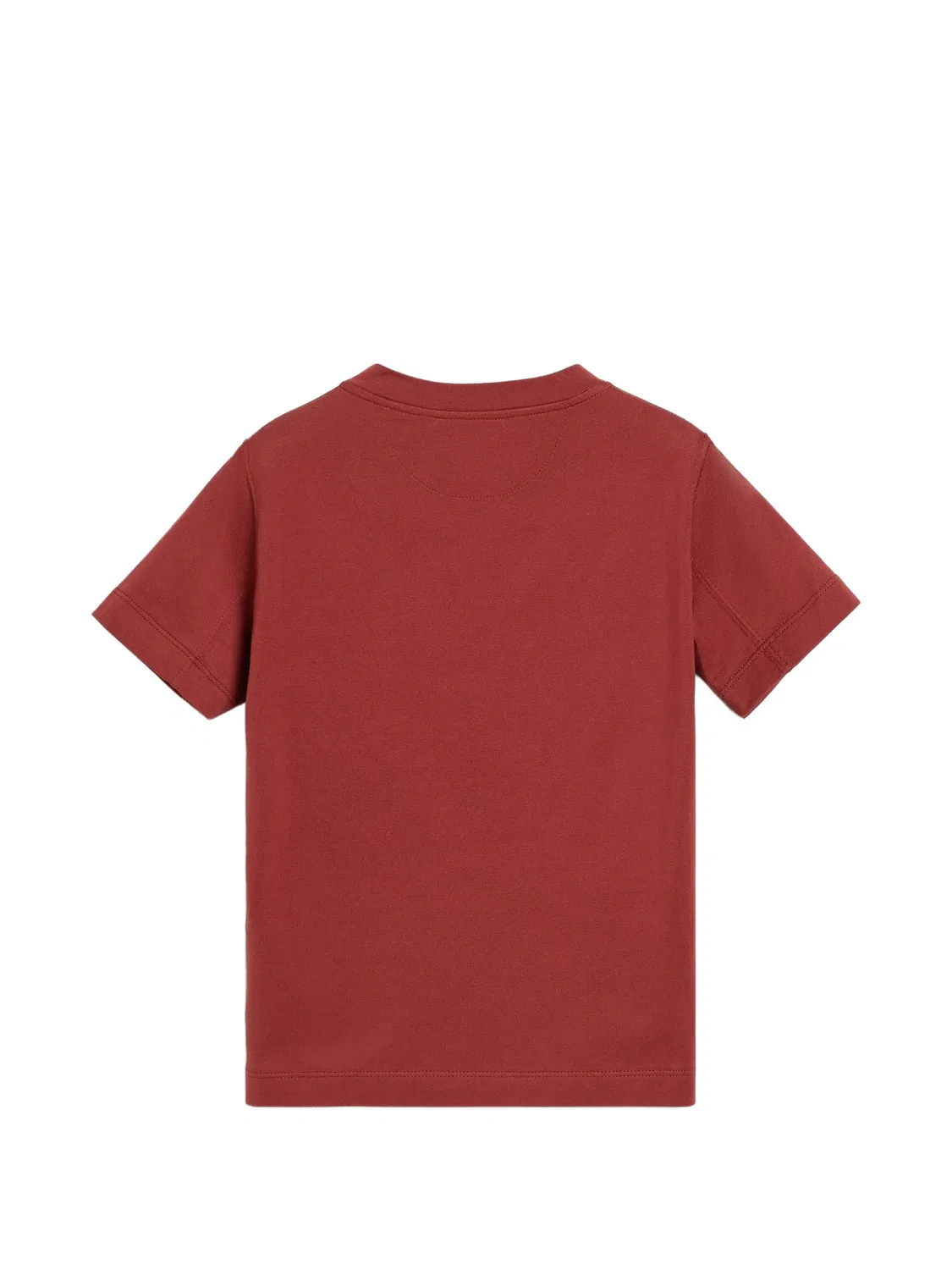 Футболка с вышитым логотипом Brunello Cucinelli Kids, красный — фото 2