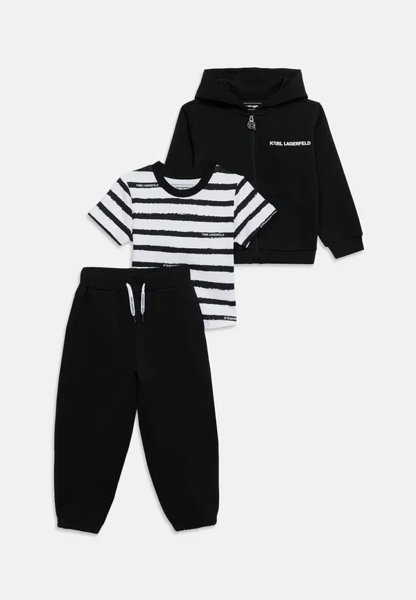 Текстильный комплект унисекс - футболка с принтом Karl Lagerfeld Kids, черный — фото 4