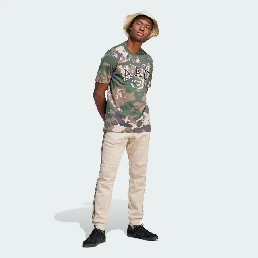 Футболка с принтом ACC Camo adidas, Зеленый — фото 3