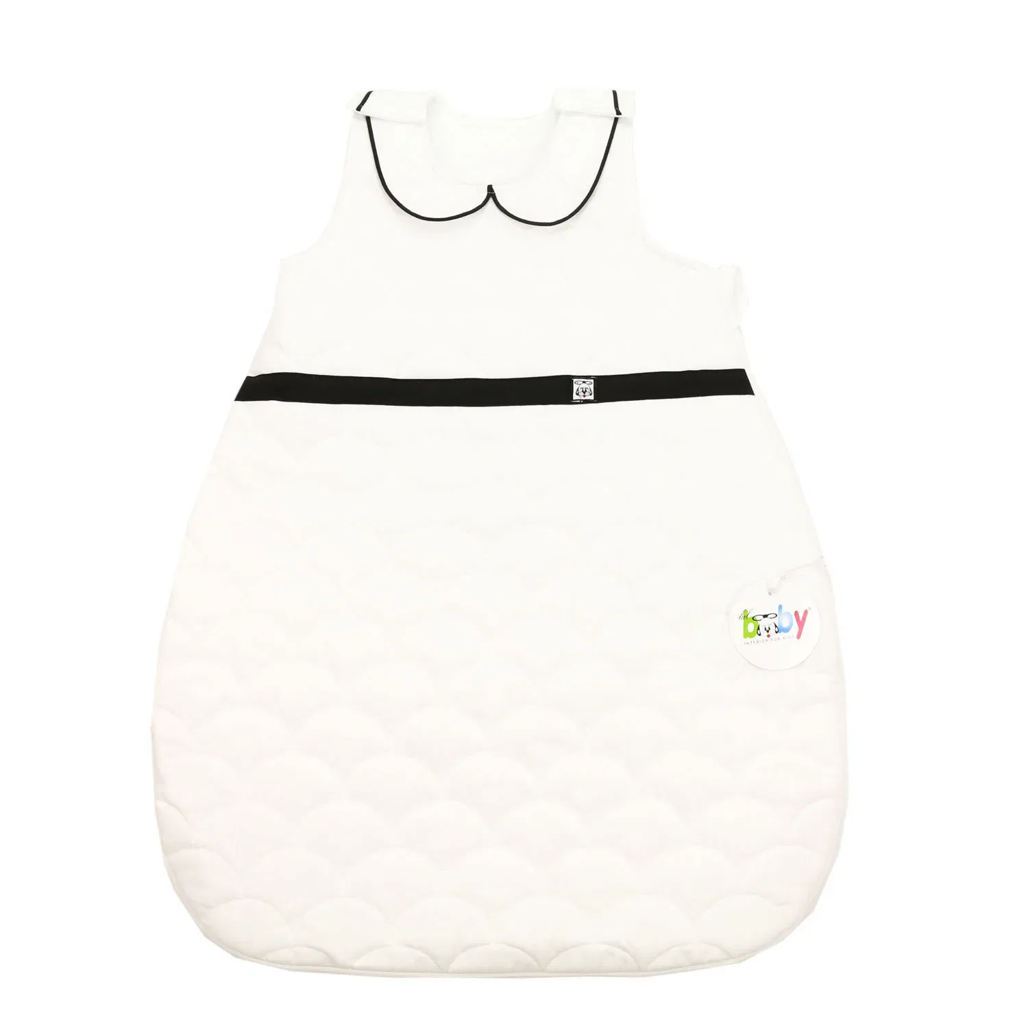 Спальный мешок с воротником Bubikragen Baby Lal, белый