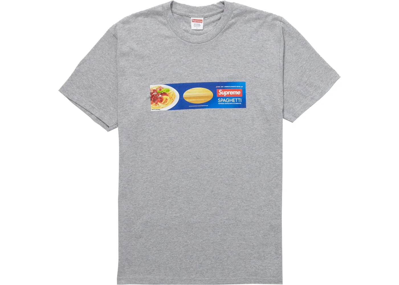 Мужская футболка Supreme Spaghetti Tee, Heather Grey