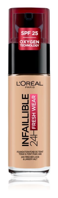 

Жидкая основа длительного действия L’Oréal Paris Infaillible Fresh Wear 24h, оттенок 125 Natural Rose 30 мл