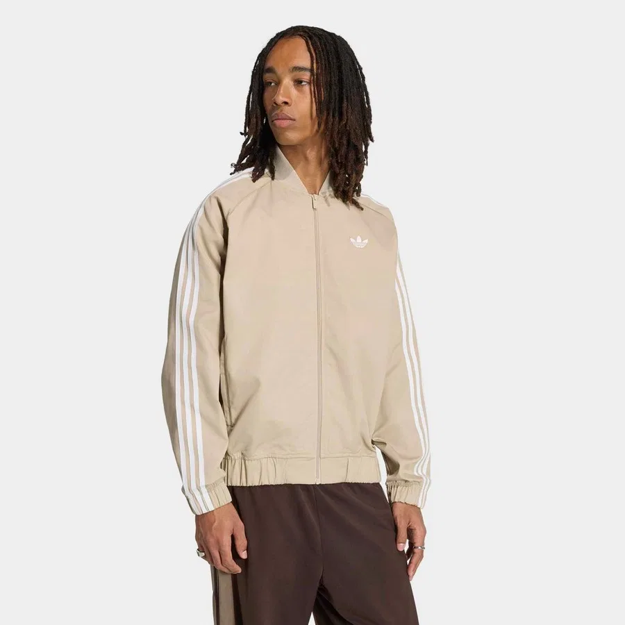Мужская куртка с длинным рукавом adidas SST Adicolor Classics, Кремовый
