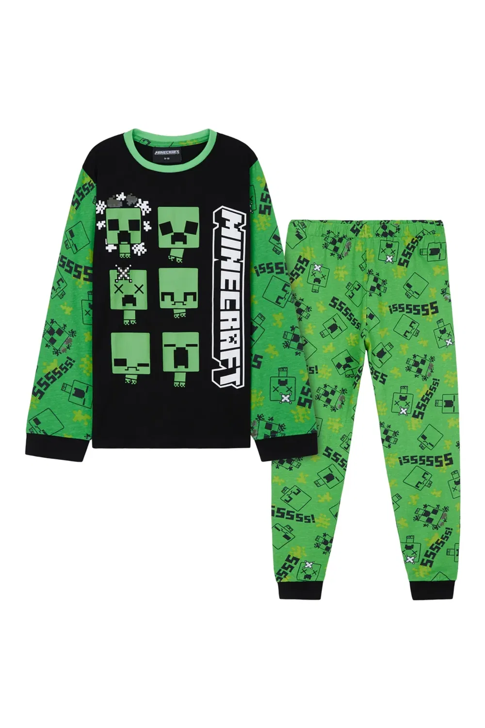 Детский комплект пижамы хлопковый Minecraft, Green