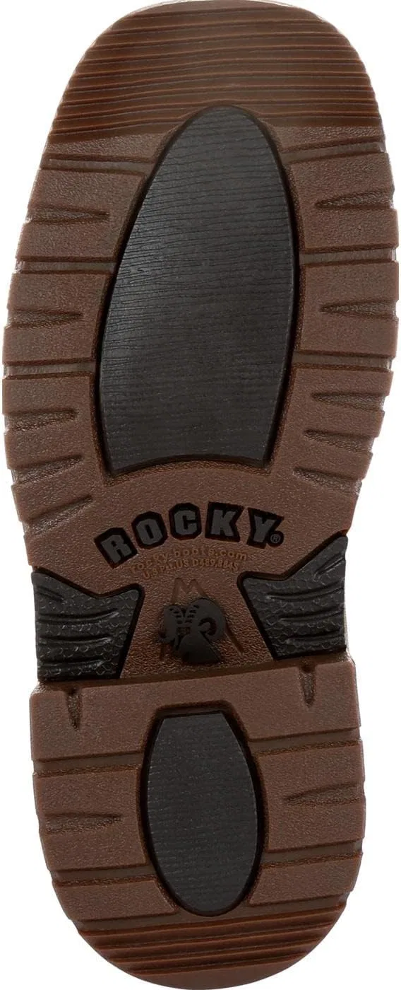 Детские сапоги для девочек с принтом ROCKY, Denim Brown — фото 3