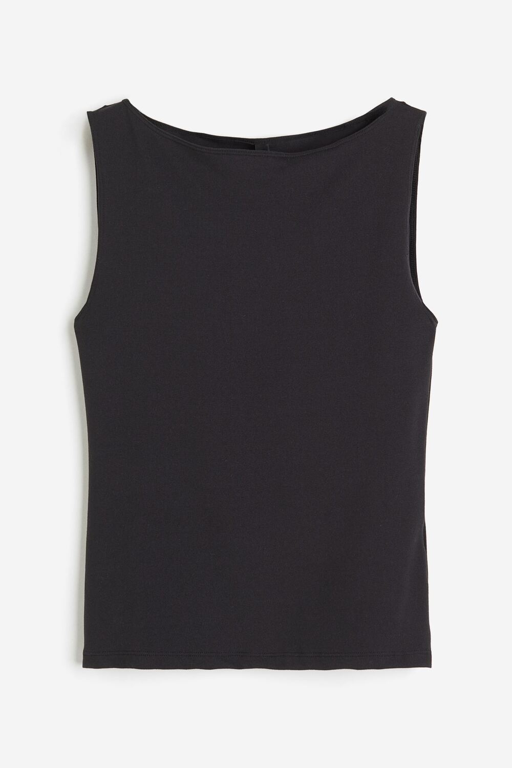 

Топ H&M Boat-neck Sleeveless, черный