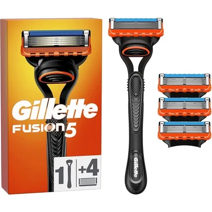 Бритвенный станок для мужчин Gillette Fusion5, 4 сменных лезвия