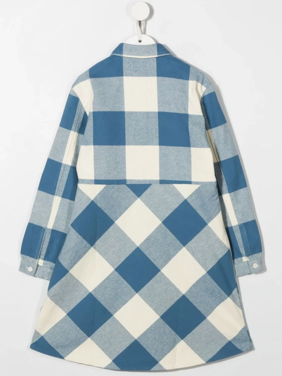 Платье с клетчатым принтом Woolrich, белый — фото 2