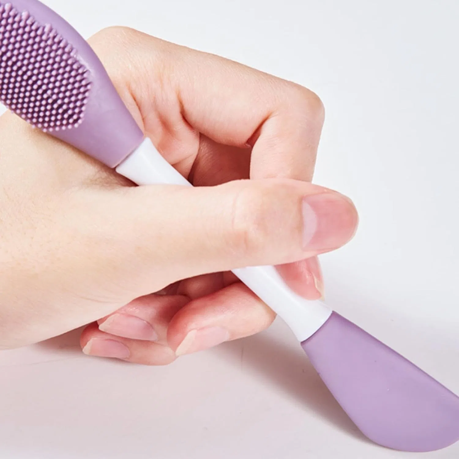 Силиконовая щетка для лица, Wpsagek, 16.2 см, Purple — фото 3