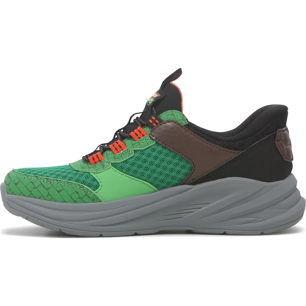 Детские кроссовки Skechers, Green Multi — фото 3