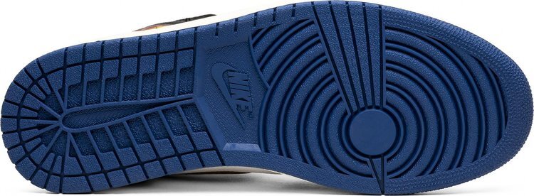 Кроссовки Union LA x Air Jordan 1 Retro High NRG Storm Blue, синий — фото 4
