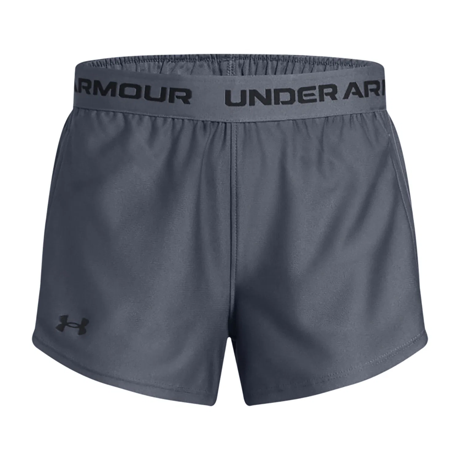 Детские шорты для девочек с принтом Play Up Under Armour, Dark Grey — фото 3