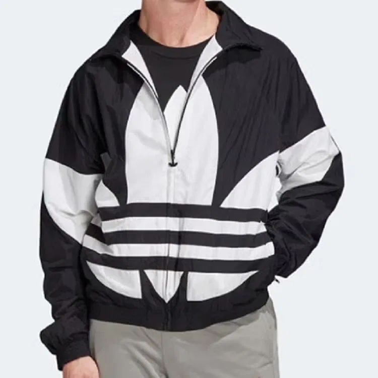 Куртка Adidas Originals Big Trefoil Track Top Night Marine Logo, черный — фото 3