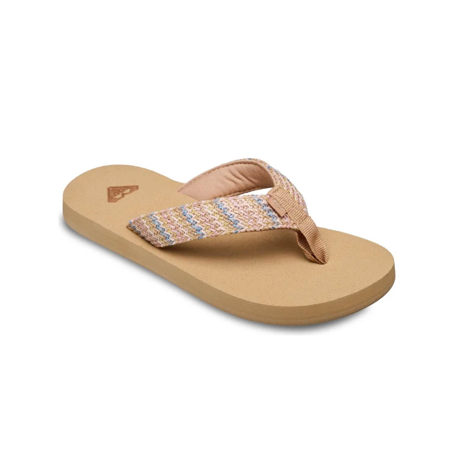 Детские сандалии из плетеного рафии Roxy, Blue/Brown/White